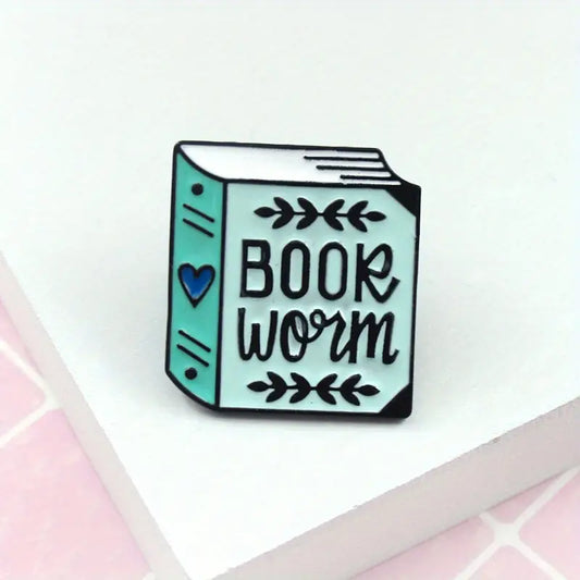: book worm : pin