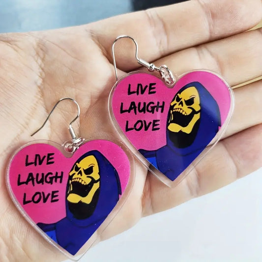 live laugh love earrings