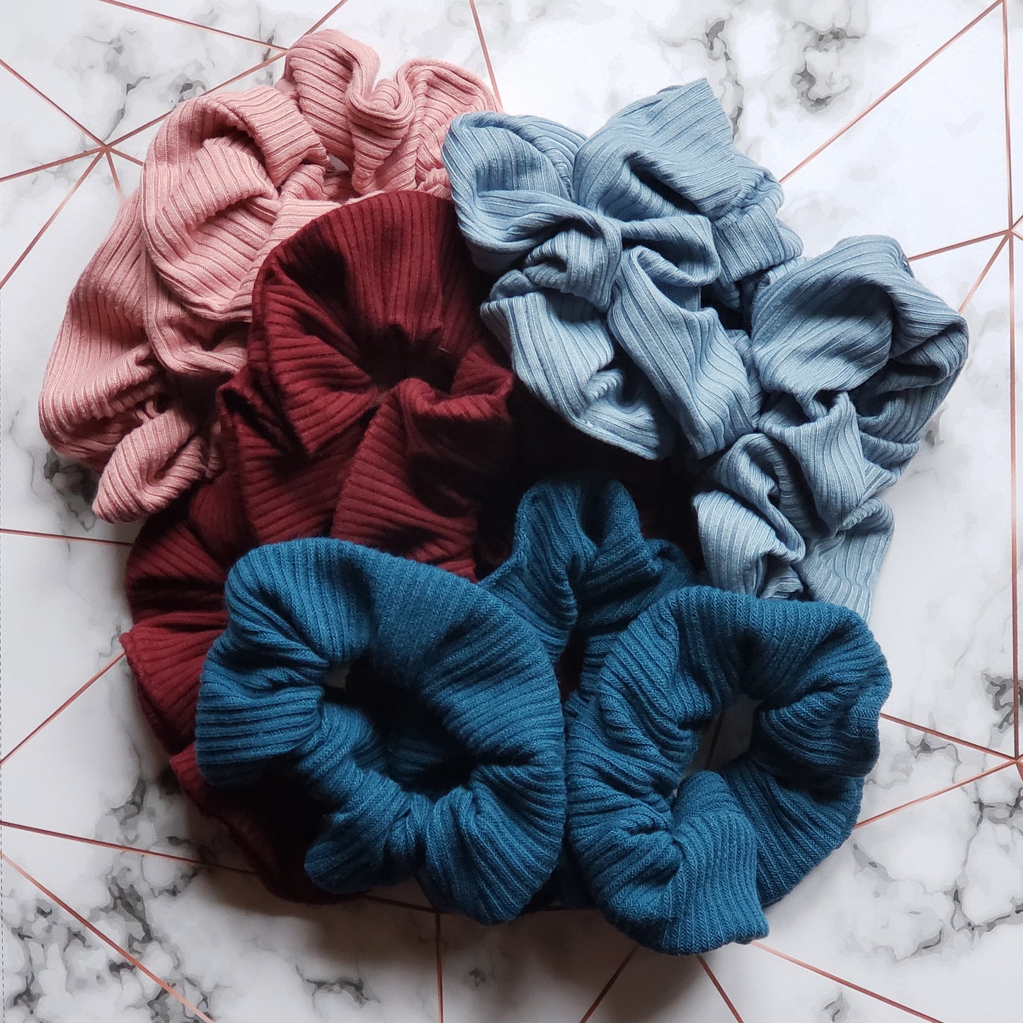 Handmade Scrunchies • Solid Color Choices